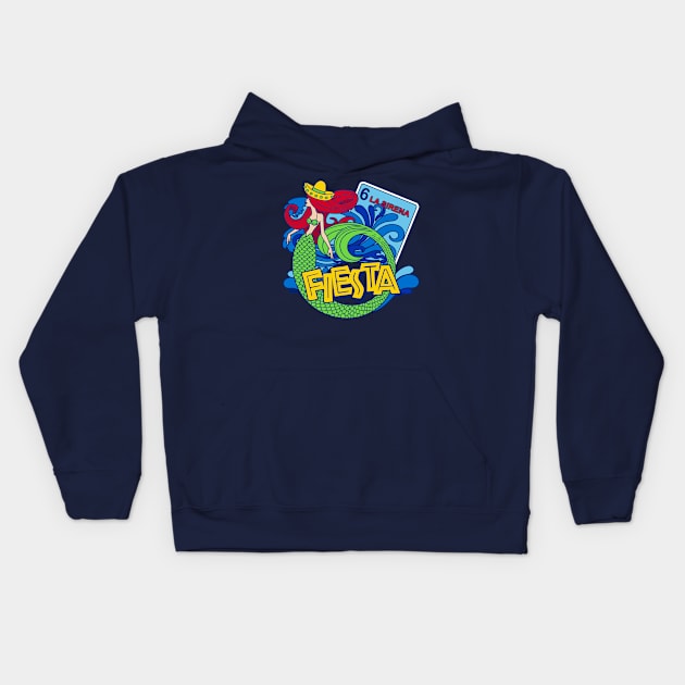 La Sirena Fiesta Kids Hoodie by DavesTees